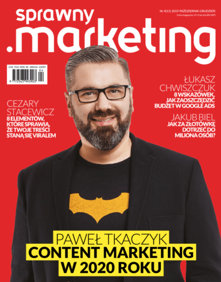 Paweł Tkaczyk prasowa fotografia biznesowa okładka magazynu sprawny marketing Strateg Marki autor poczytnych książek fotograf Krzysztof Zaleski